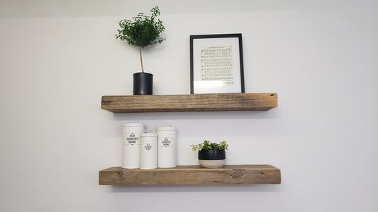 100% AUTHENTIC RECLAIMED WOOD Floating Shelf, Barn wood Shelf, Industrial, Rustic, Wall, Wooden, Mid Century Modern, Vintage, Farmhouse