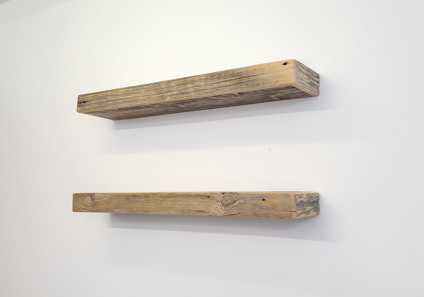 100% AUTHENTIC RECLAIMED WOOD Floating Shelf, Barn wood Shelf, Industrial, Rustic, Wall, Wooden, Mid Century Modern, Vintage, Farmhouse