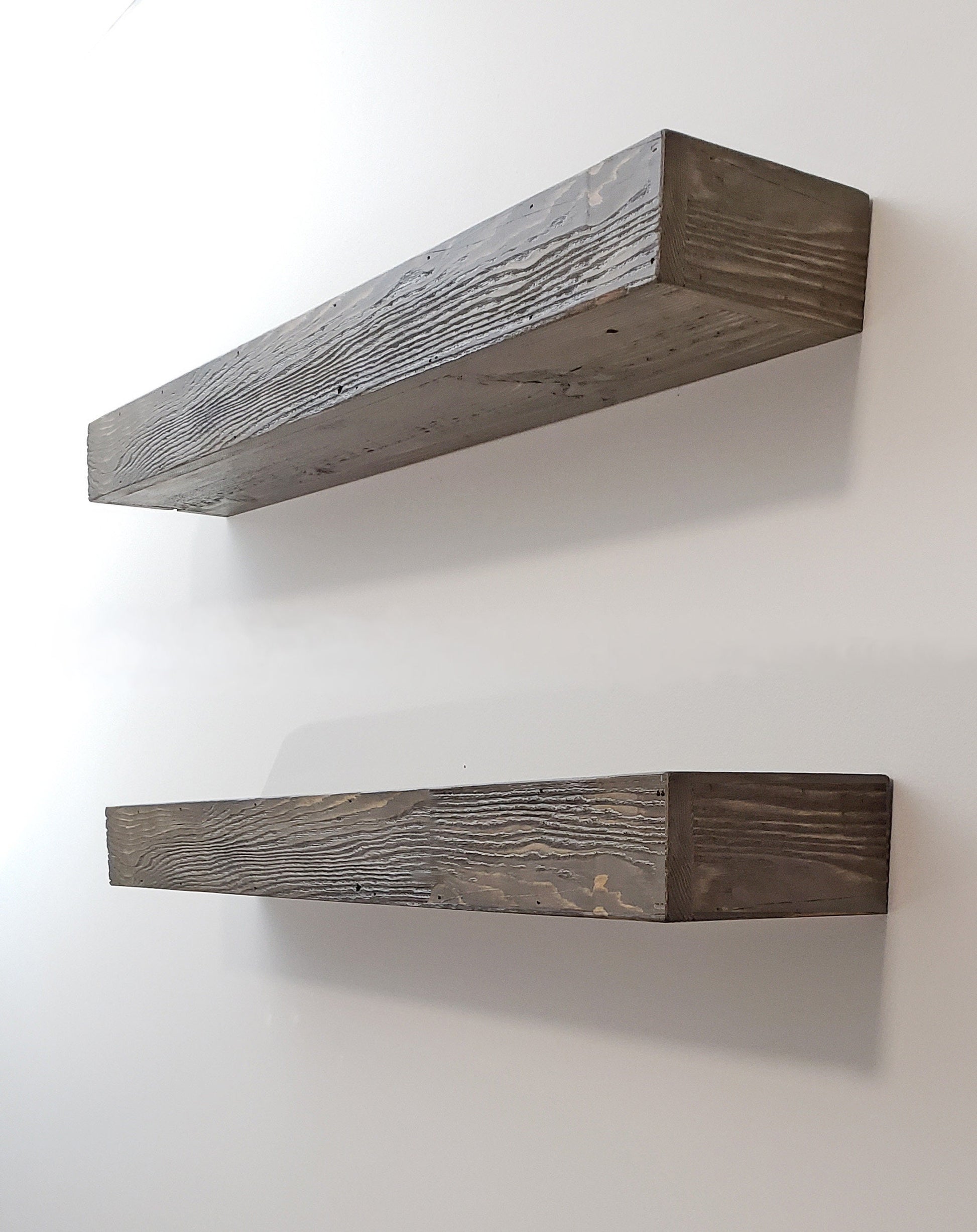 100% AUTHENTIC RECLAIMED WOOD Floating Shelf, Barn wood Shelf, Industrial, Rustic, Wall, Wooden, Mid Century Modern, Vintage, Farmhouse