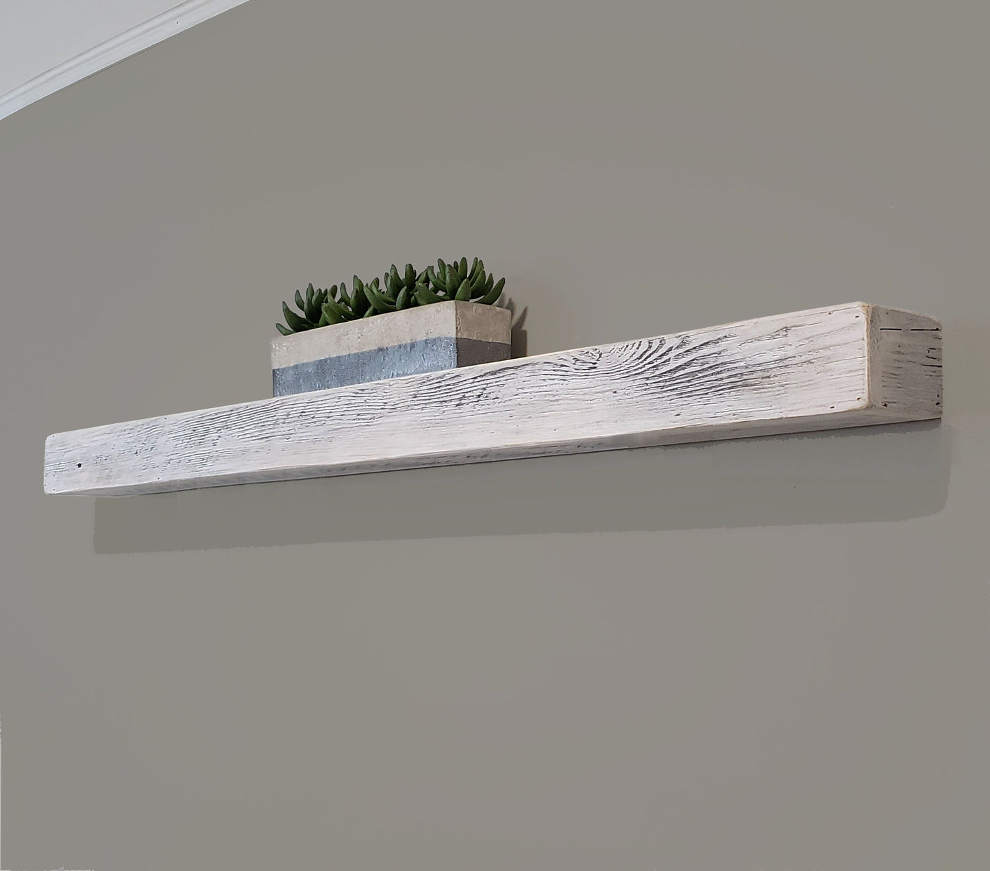 100% AUTHENTIC RECLAIMED WOOD Floating Shelf, Barn wood Shelf, Industrial, Rustic, Wall, Wooden, Mid Century Modern, Vintage, Farmhouse