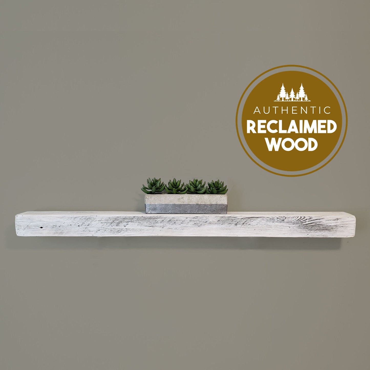 100% AUTHENTIC RECLAIMED WOOD Floating Shelf, Barn wood Shelf, Industrial, Rustic, Wall, Wooden, Mid Century Modern, Vintage, Farmhouse