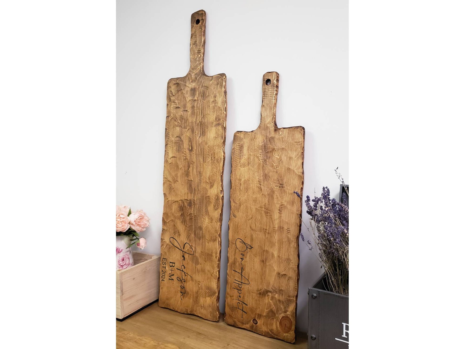 Extra Large Rustic Personalized Charcuterie Boards | Handcrafted Farmhouse Decor | Wedding Gift