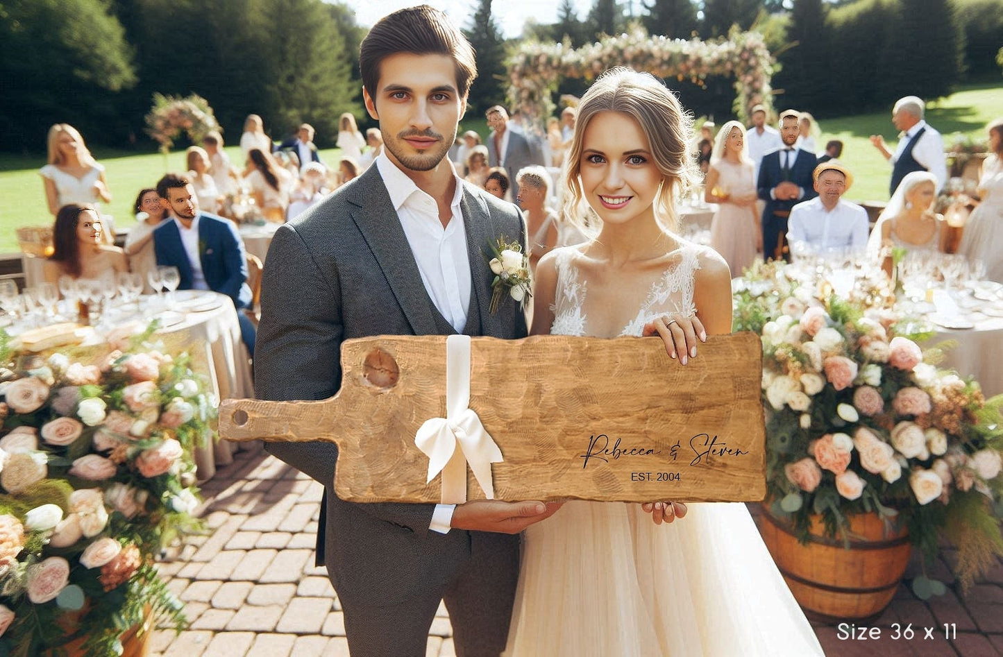 Extra Large Rustic Personalized Charcuterie Boards | Handcrafted Farmhouse Decor | Wedding Gift